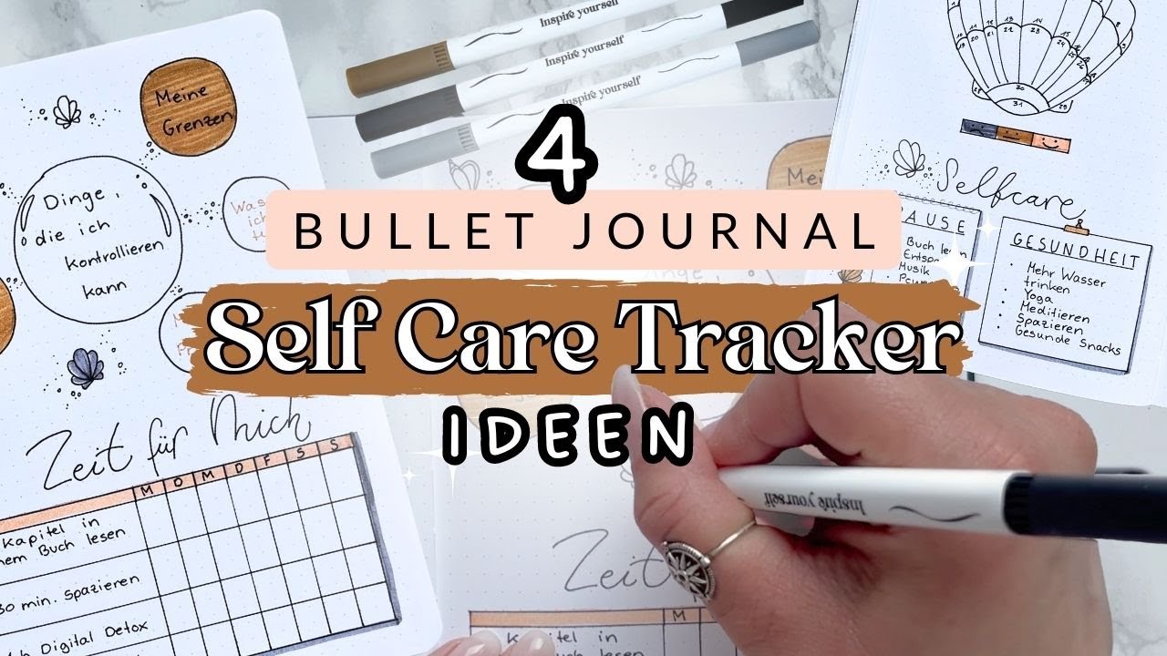 Bullet Journal Setup (Deutsch) | SELFCARE TRACKER IDEEN 🤎 | PLAN WITH ME