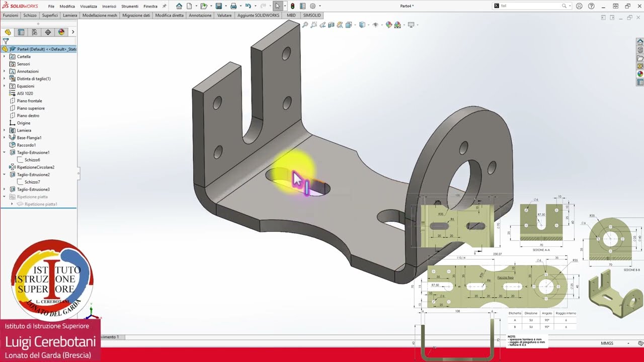 parte in lamiera #come #farla #solidworks