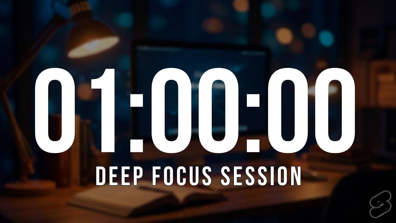 1 Hour Study Timer ⏳ | Deep Focus & Productivity (No Distractions)
