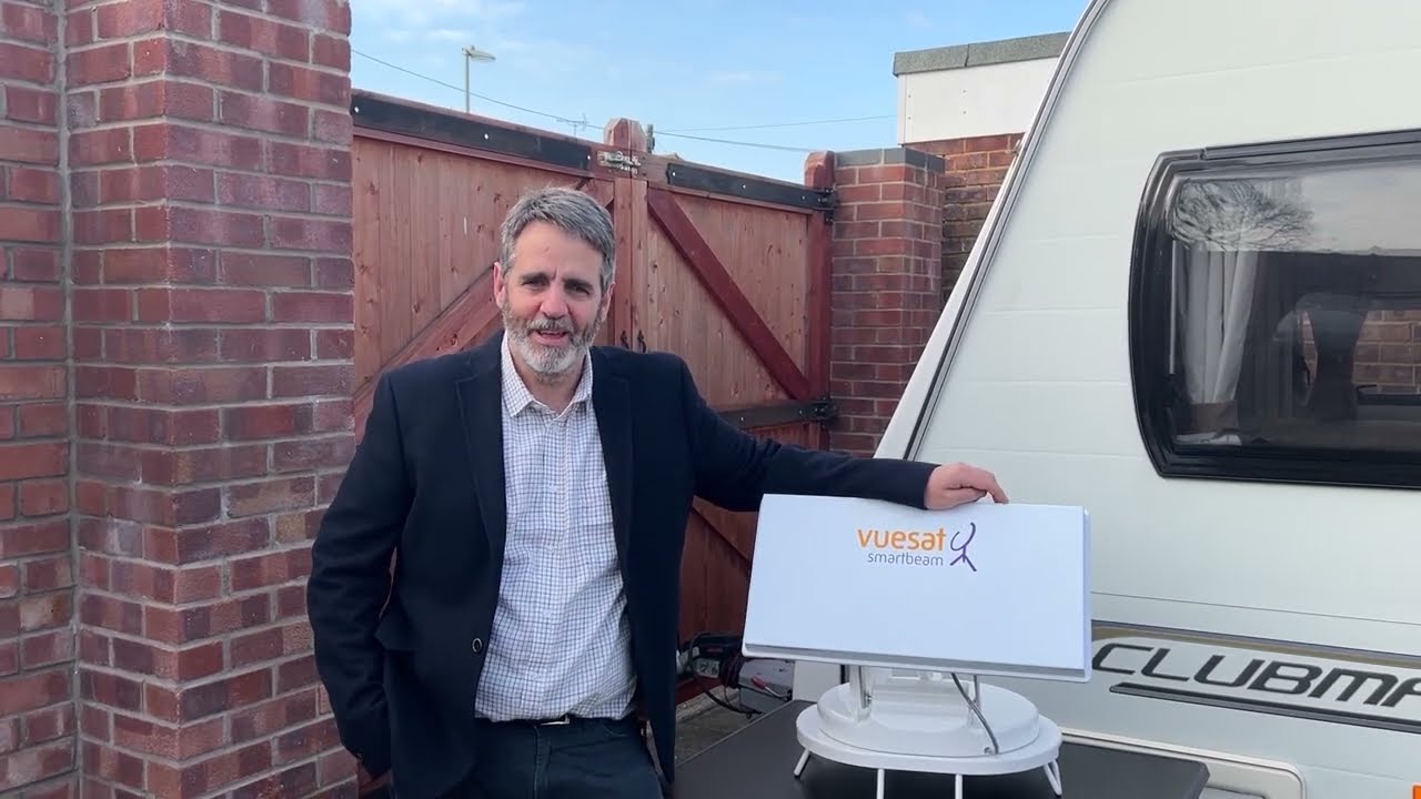 Vuesat smartbeam&trade; caravan & motorhome auto satellite system - watching Live channels on TV and phone