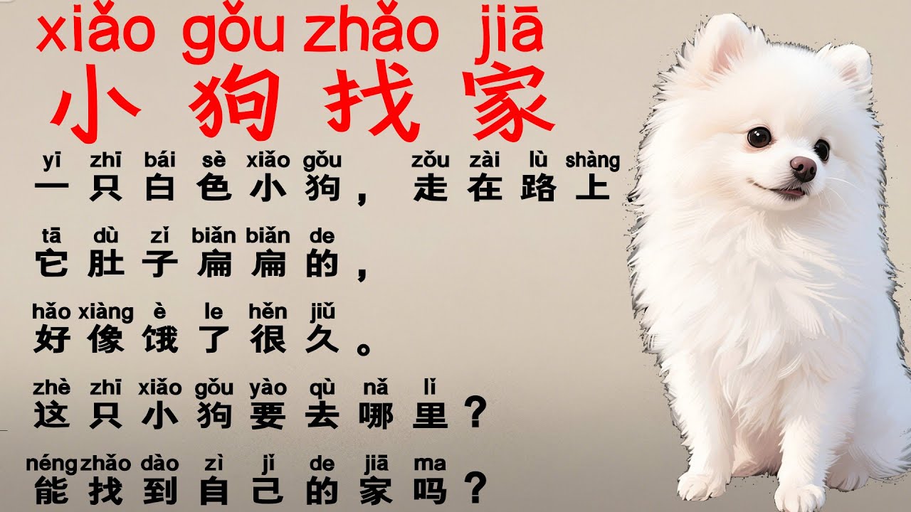 Learn Chinese Through Listening,Slow Chinese Stories,Mandarin For Beginners,HSK1 2Stories,Pinyin