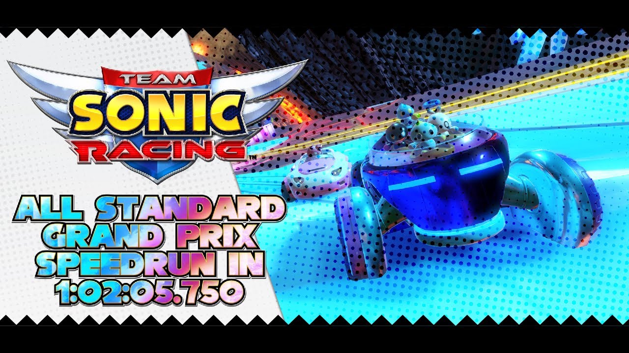 Team Sonic Racing (PC) ✪ All Standard Grand Prix (B.B/N.S) Speedrun in 1:02:05.750 (IGT) (WR)