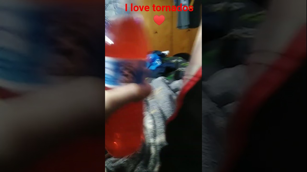 cool Mini Red tornado in my tropical Kool aid water 