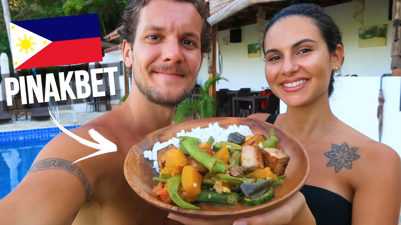 FOREIGNERS COOK YUMMY PINAKBET! 🇵🇭 FILIPINO VEGETARIAN FOOD