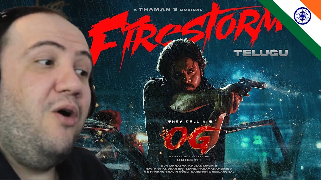 🇮🇳 They Call Him OG - Firestorm Lyric Video | Pawan Kalyan | Sujeeth | Thaman S | Producer Reacts