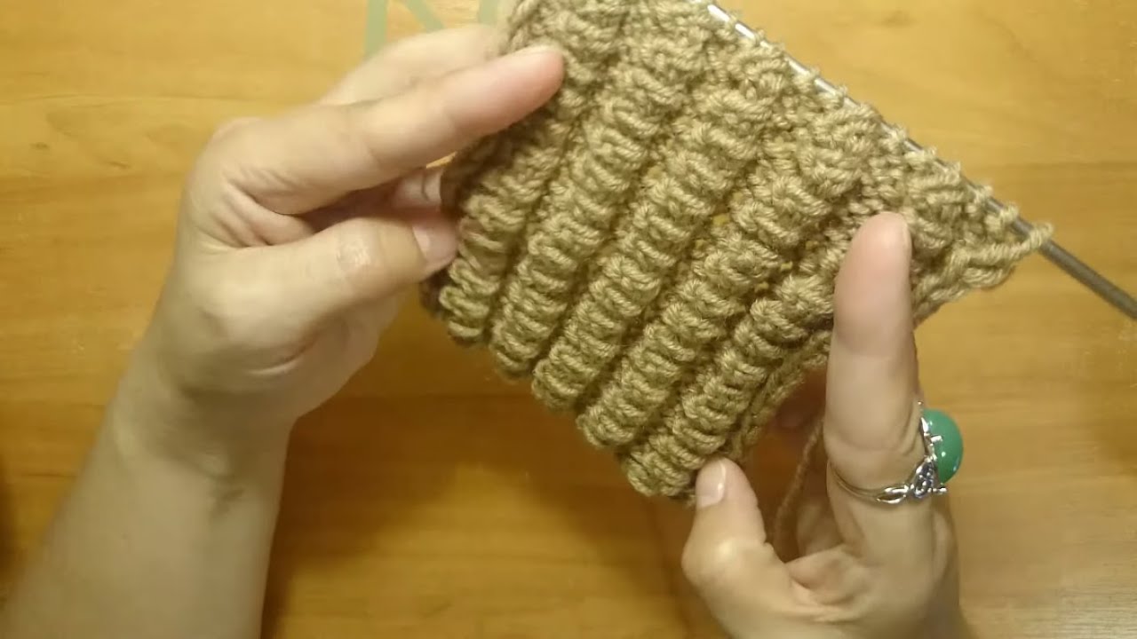 ПОТРЯСАЮЩИЙ, ОБЪЕМНЫЙ узор для шапки!