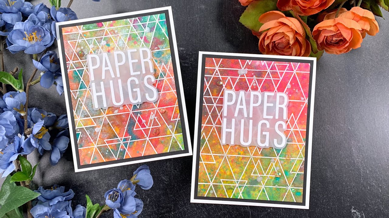 Shimmer Backgrounds with Distress Spray Stains + Brutus Monroe Shimmer Mist