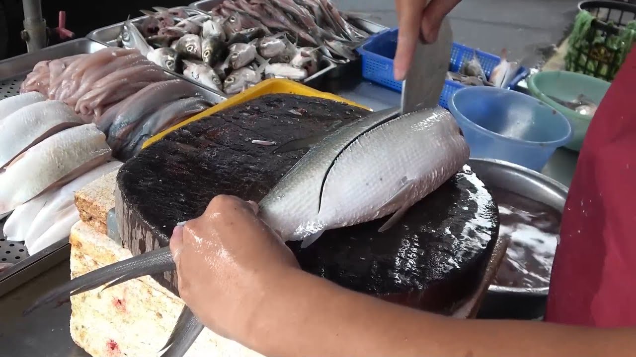 World's Fastest and Precisest Fish Cutting Skills   Mahi Mahi , Milkfish cutting