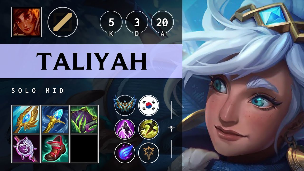 Taliyah Mid vs Irelia - KR Challenger Patch 25.21