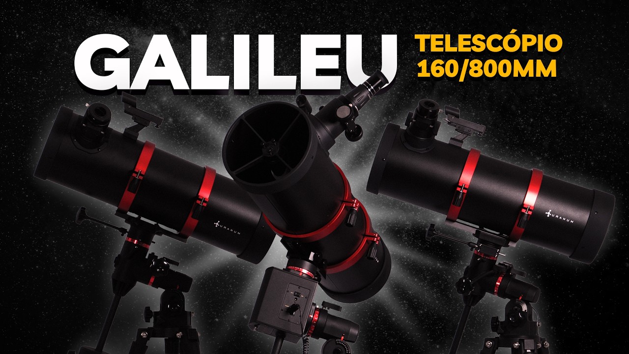 TELESCÓPIO MOTORIZADO | COMO MONTAR REFLETOR 160/800MM EQUATORIAL GALILEU DA URANUM | MOTOR 4 TEMPOS