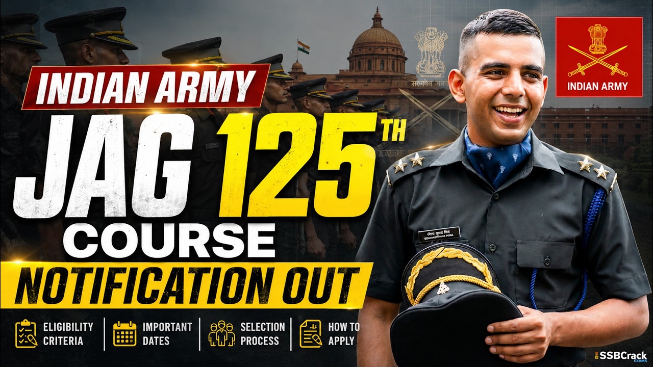 Indian Army JAG 125th Notification 2026 Out | April 2027 Batch | SSB Interview