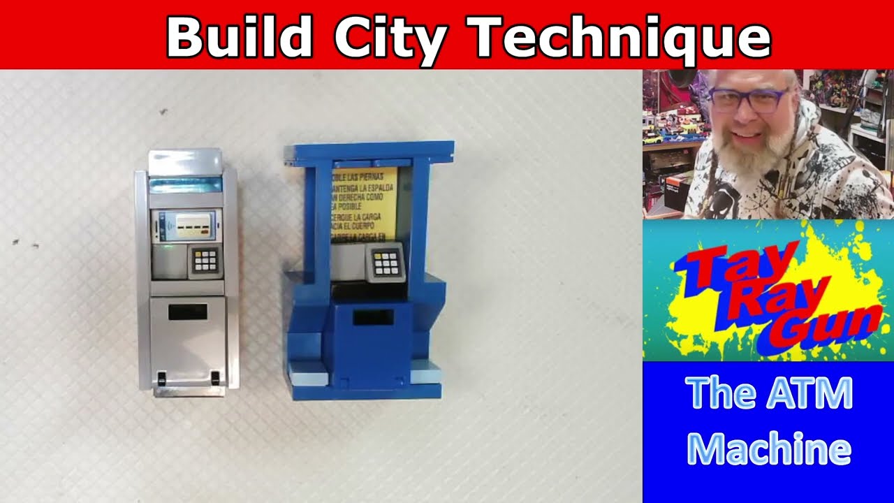 Let's build an ATM machine for your LEGO city! Step for step two different types of ATMs.