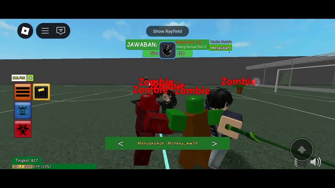 SCRIPT ZOMBIE ATTACK FREE NOKEY [AUTOFARM,RAINBOW PLAYER, AUTO EQUIP, ANTI AFK, POWER UP, ANYMORE]