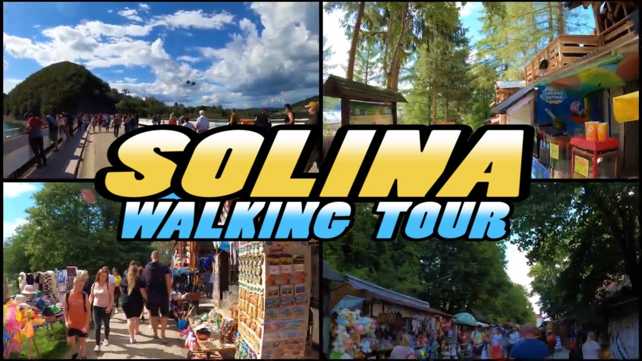 SOLINA Walking Tour - Spacer po Solinie - Bieszczady - Poland (4k)
