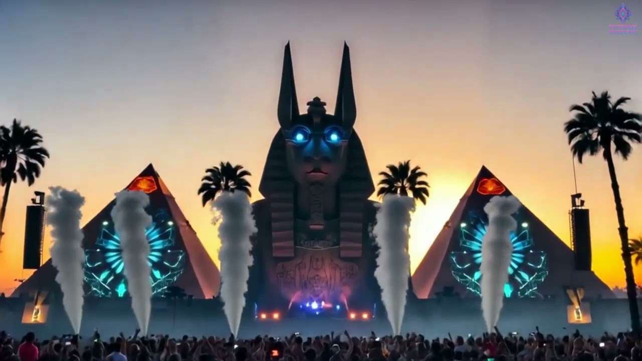 ANUBIS PSYTRANCE FESTIVAL 2025 🌌 Full On Psytrance Set + Egyptian Pyramid Stage & Cosmic Visuals 8K