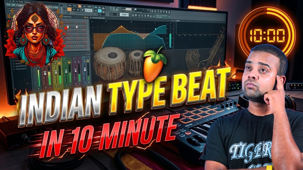 How to Make an INDIAN TYPE BEAT in 10 Minutes! (FL Studio Tutorial)