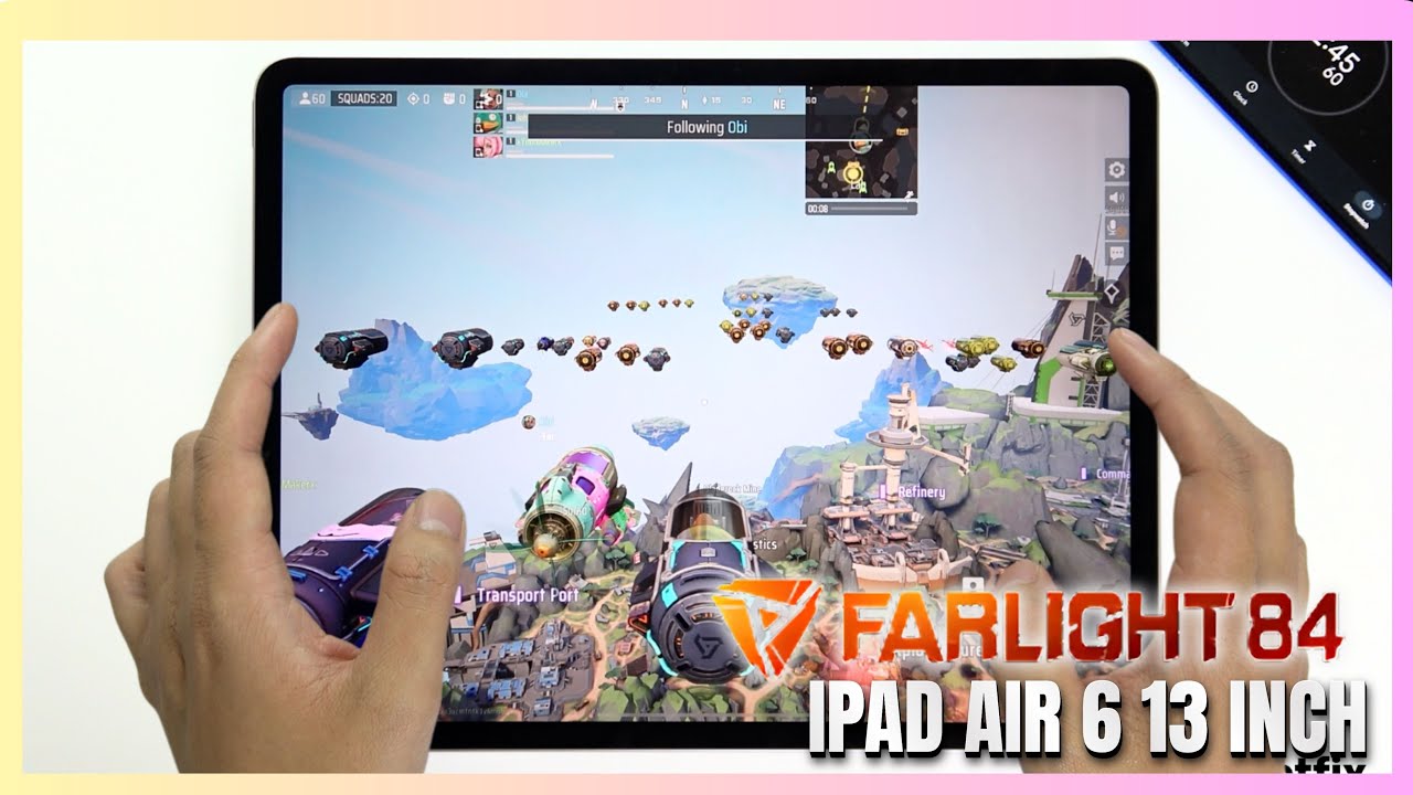 iPad Air 6 13 inch Farlight 84 Gaming test | Apple M2