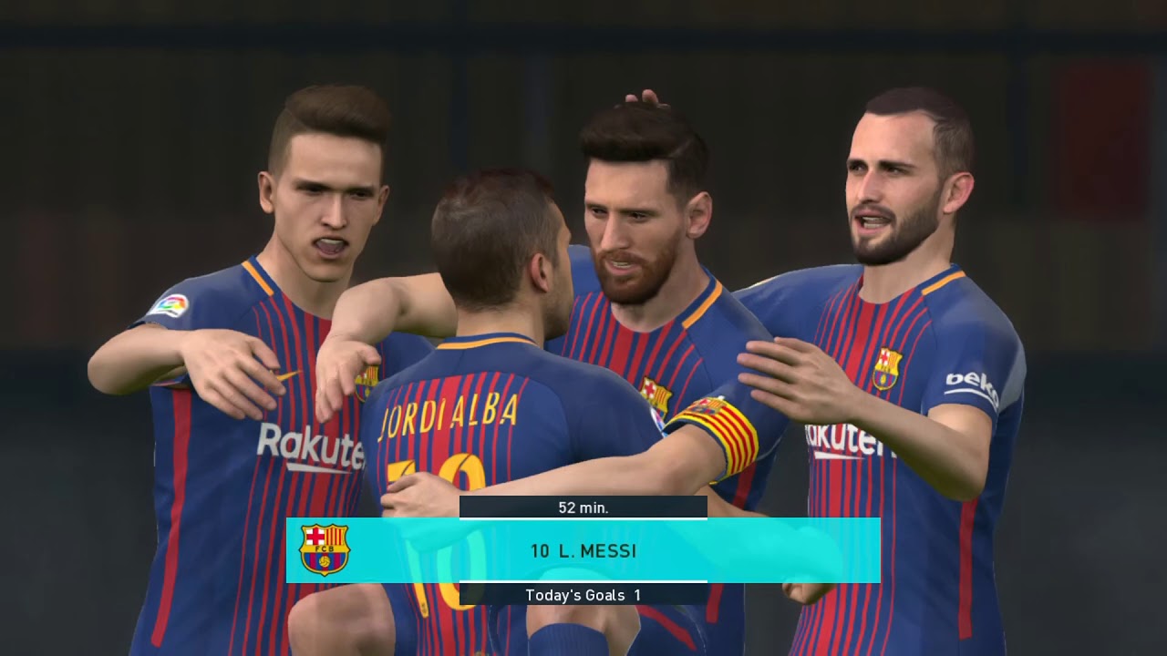 PES 2018 PS3 - BARCELONA vs REAL MADRID - CPU VS CPU - Football game