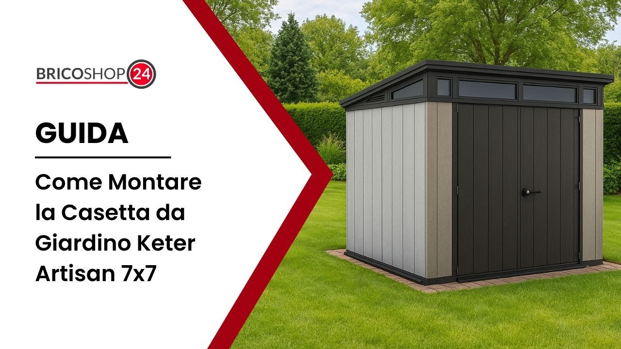 Come Montare la Casetta da Giardino Keter Artisan 7x7