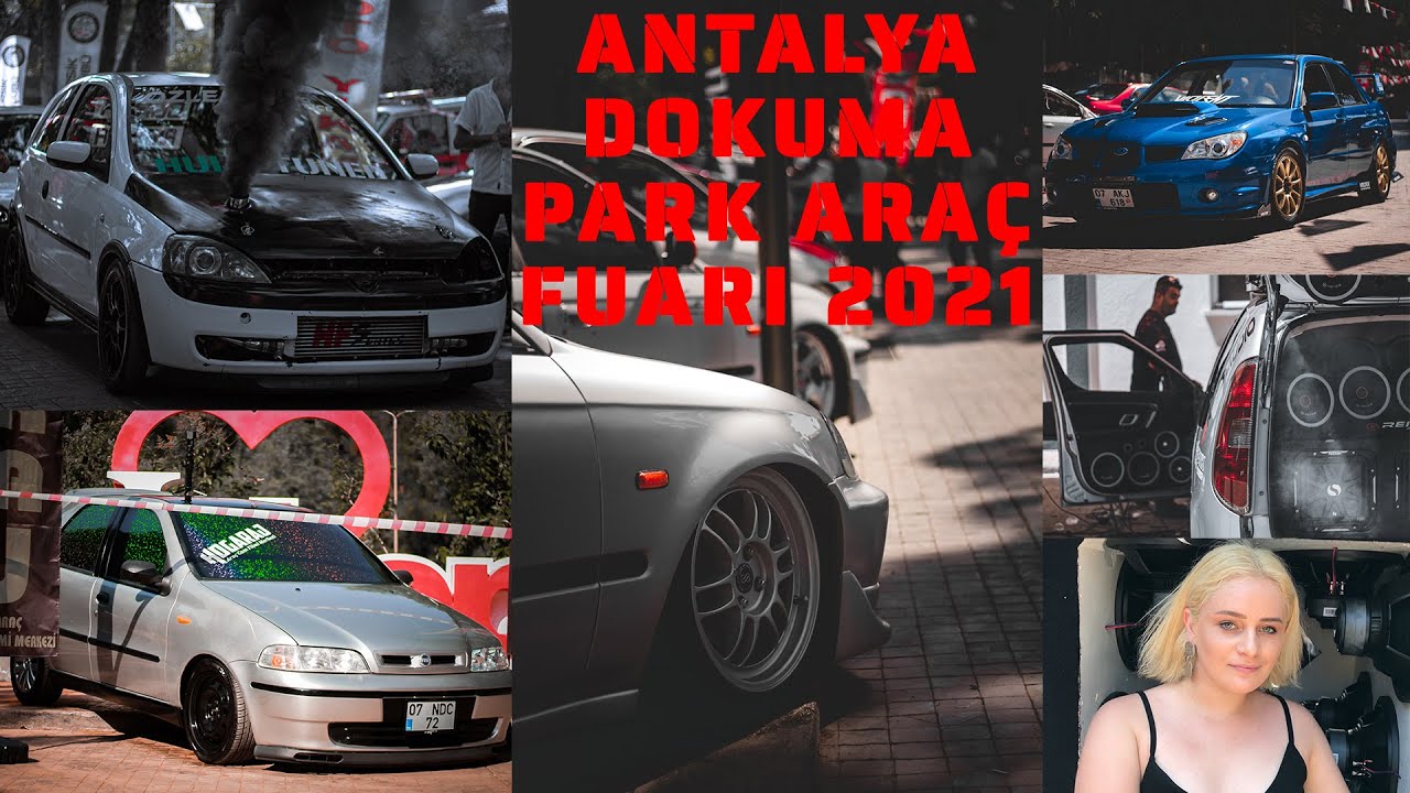 Antalya Dokuma park araba fuarı'ndan kesitler.