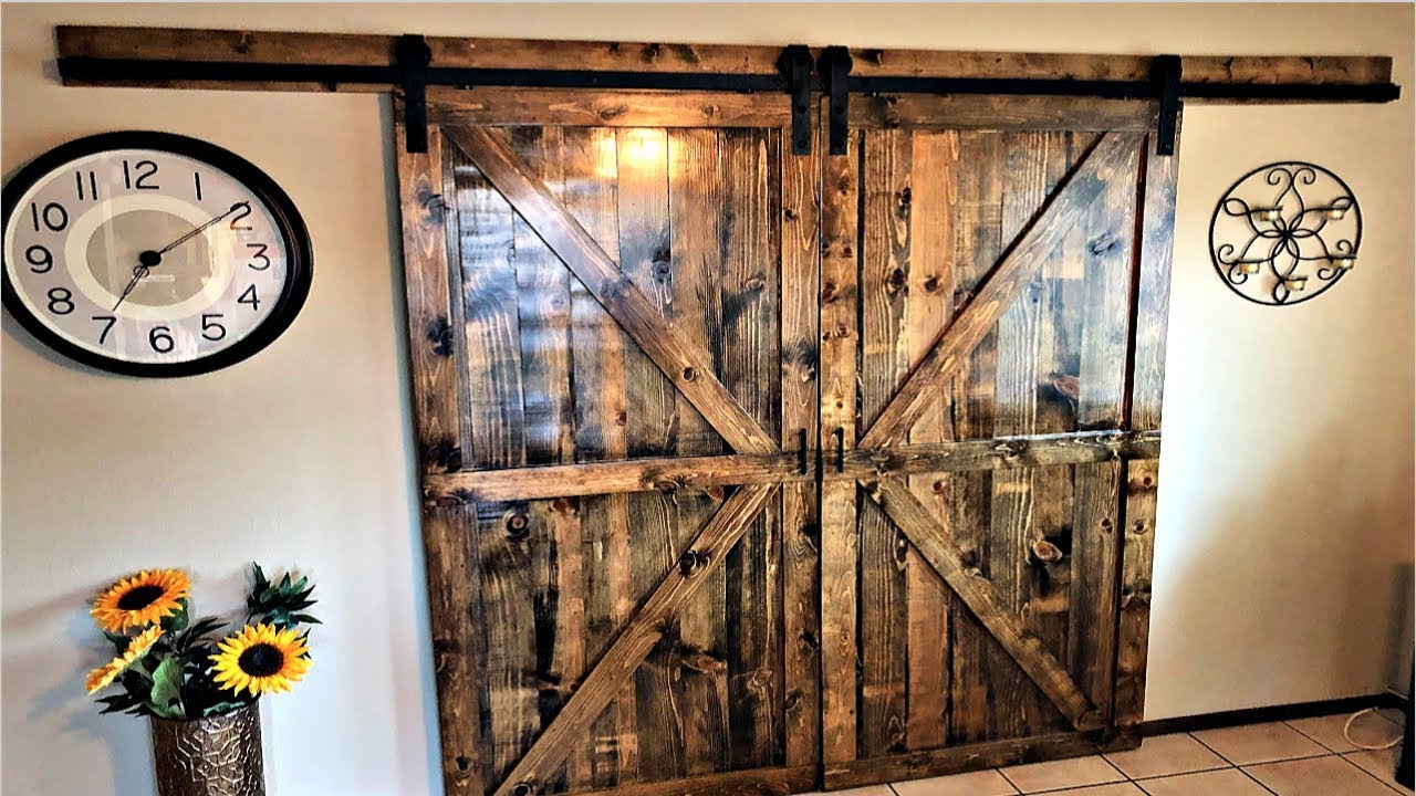 DIY Double Sliding Barn doors