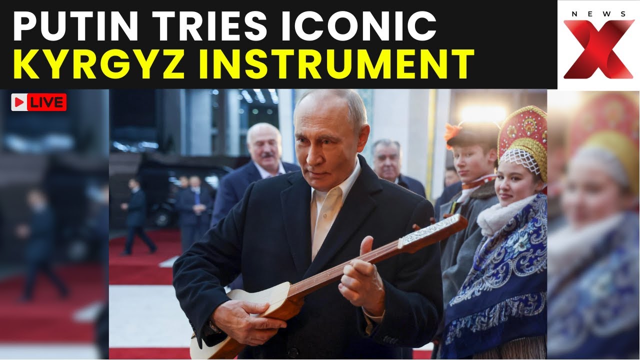 Putin Viral Moment LIVE: Putin Attempts to Play Kyrgyz Instrument During Cultural Visit | NewsX