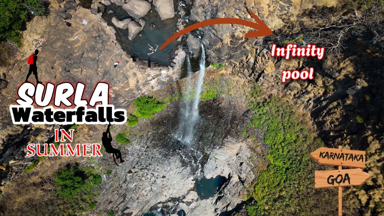 Surla Waterfalls  in SUMMER - Infinity Pool | Goa - Karnataka