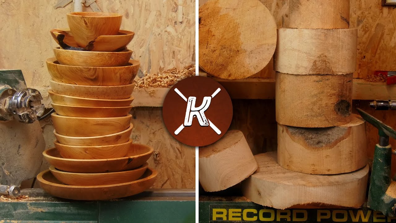 So sieht bei mir Massenproduktion aus! || Schalen drechseln für Anfänger