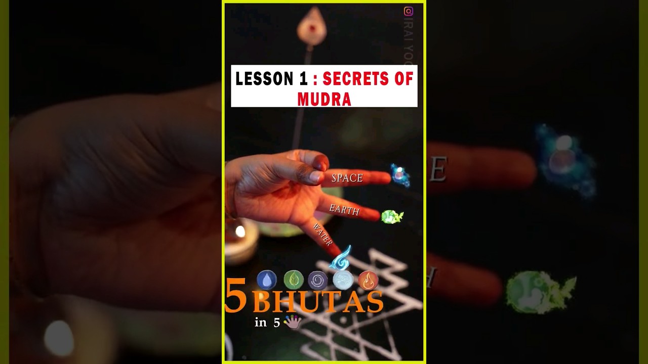 Pancha Bhutas(5 Great Elements) in 5 fingers ✋ Tattva Mudra and it's Benefits in Yoga.