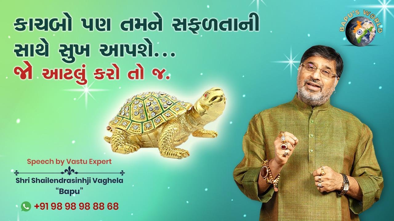 કાચબો પણ તમને સફળતાની સાથે સુખ આપશે.. જો આટલું કરો તો જ. | Shri Shailendrasinhji Vaghela "Bapu"