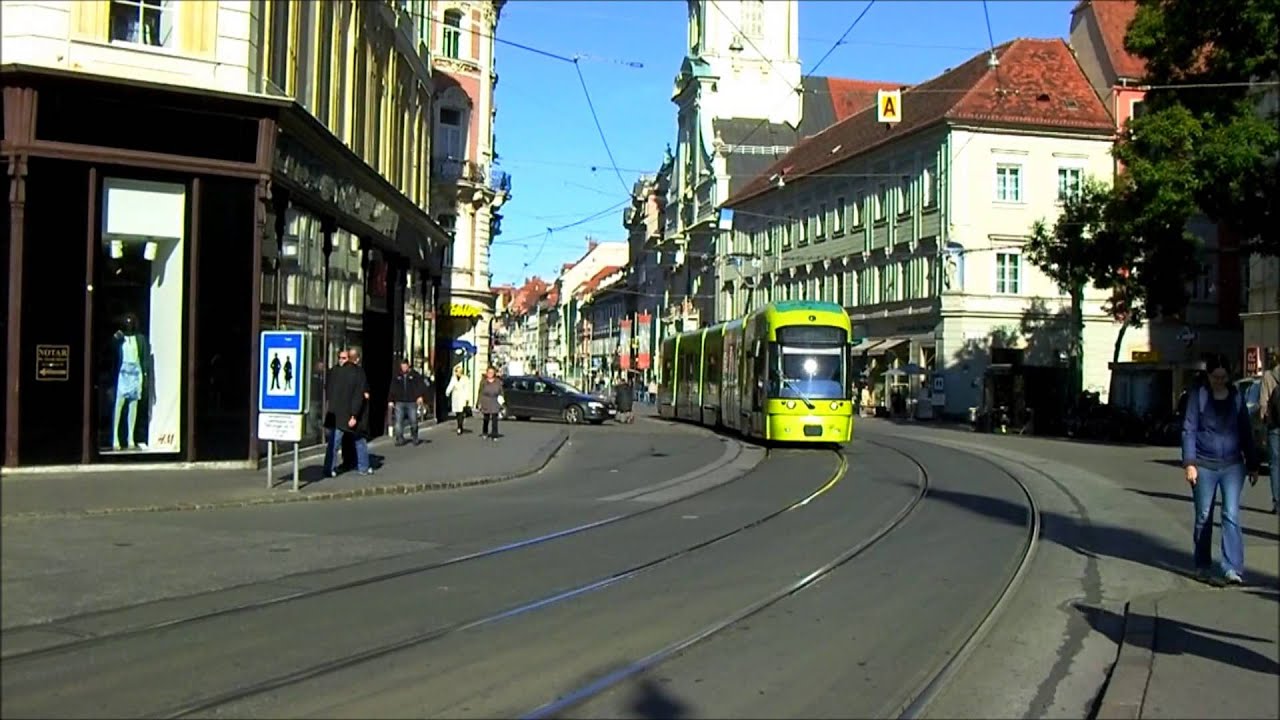Graz Linien Stra&szlig;enbahn - Trams in Graz  - SGP - Cityrunner - Variobahn - Villamosok Grazban