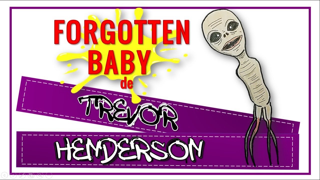 Cómo DIBUJAR y PINTAR a 😨FORGOTTEN BABY👶 de Trevor Henderson/How to DRAW FORGOTTEN BABY