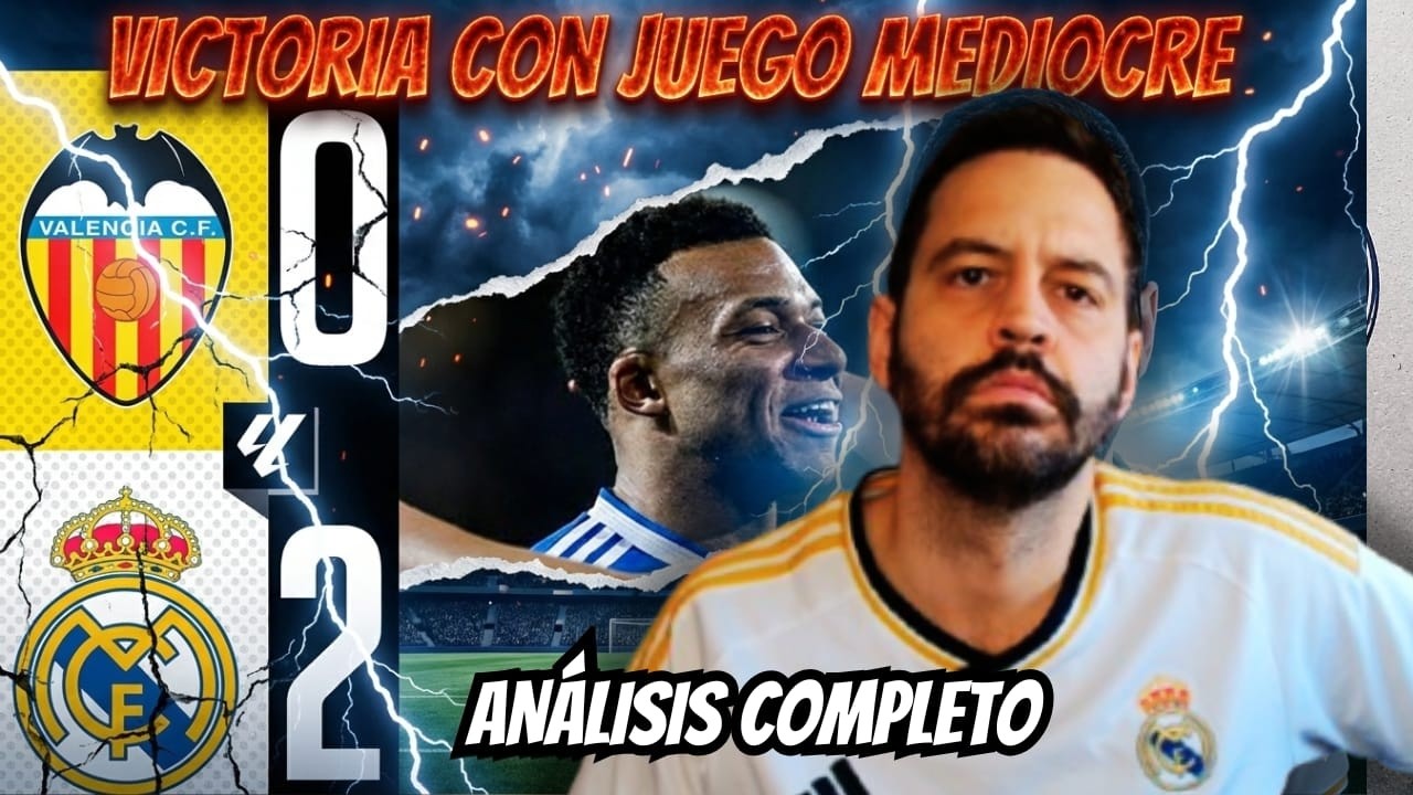 VALENCIA 0 – REAL MADRID 2 | PARTIDO SOPORÍFERO Y UNA LIGA DE TEBAS EN CAÍDA LIBRE
