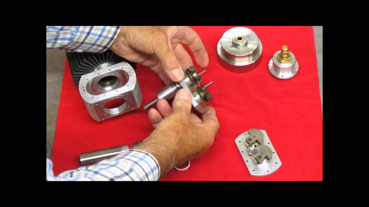 Rhombic Drive Stirling Cycle Engine  10cc Mk 2