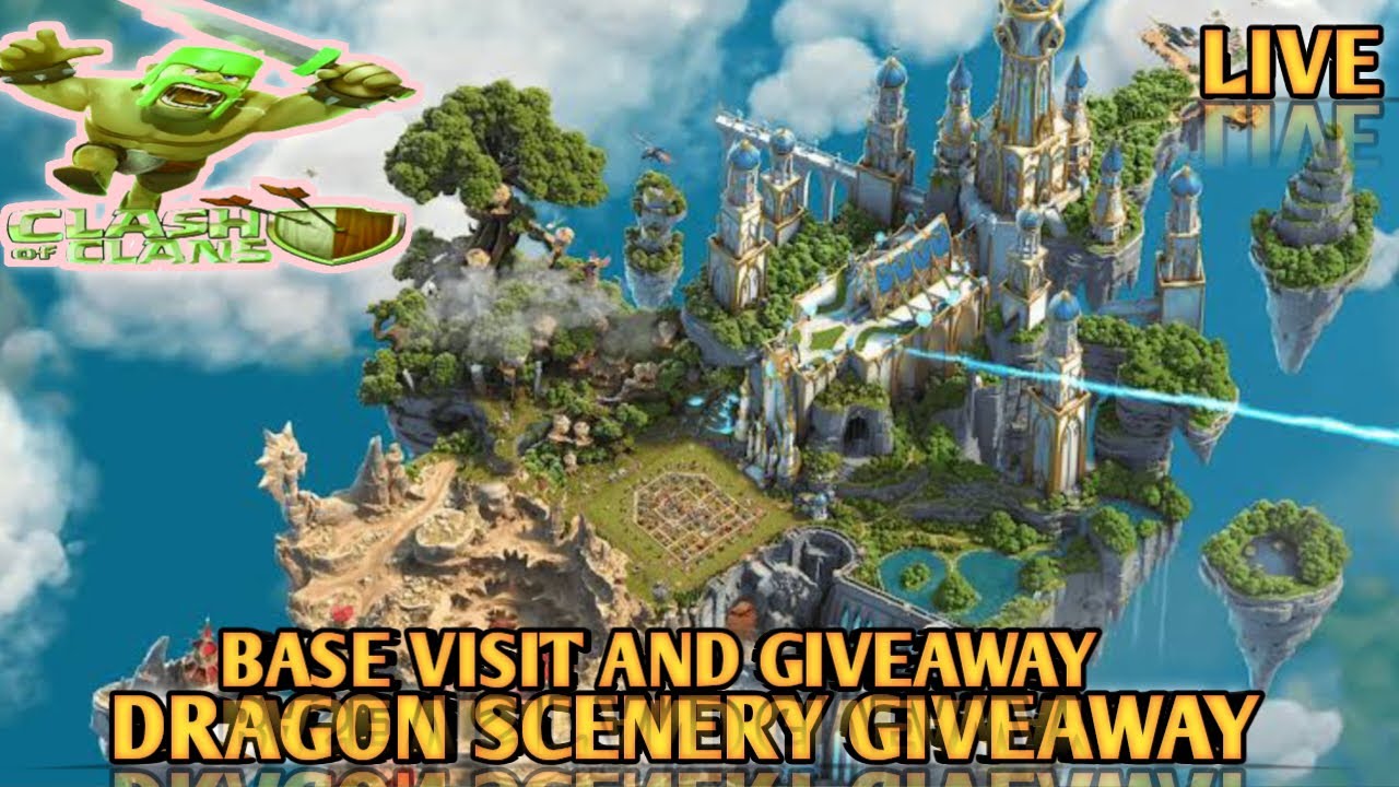 Visit Your Base And GIVEAWAYS || ROAD TO 1K #clashofclans #coclive #cocnewupdate