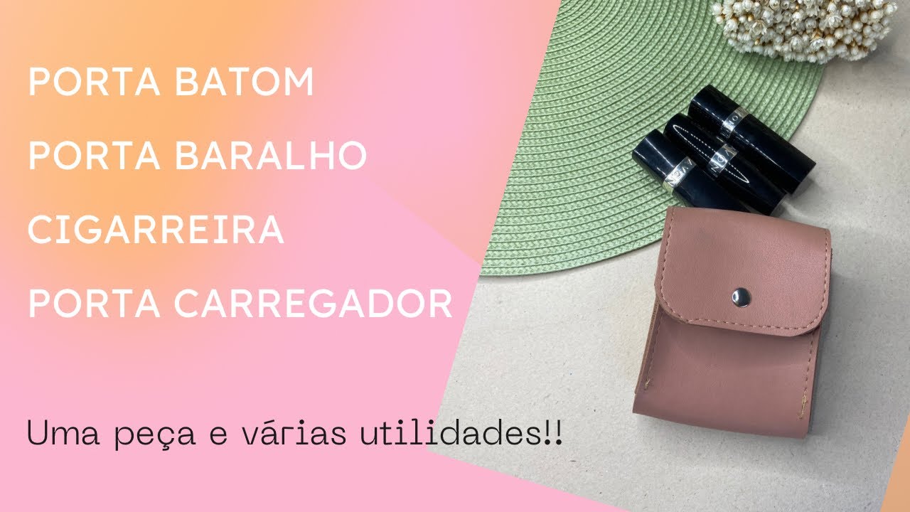 Como fazer Porta Batom I Porta Baralho I Cigarreira I Usando Sintético Montana
