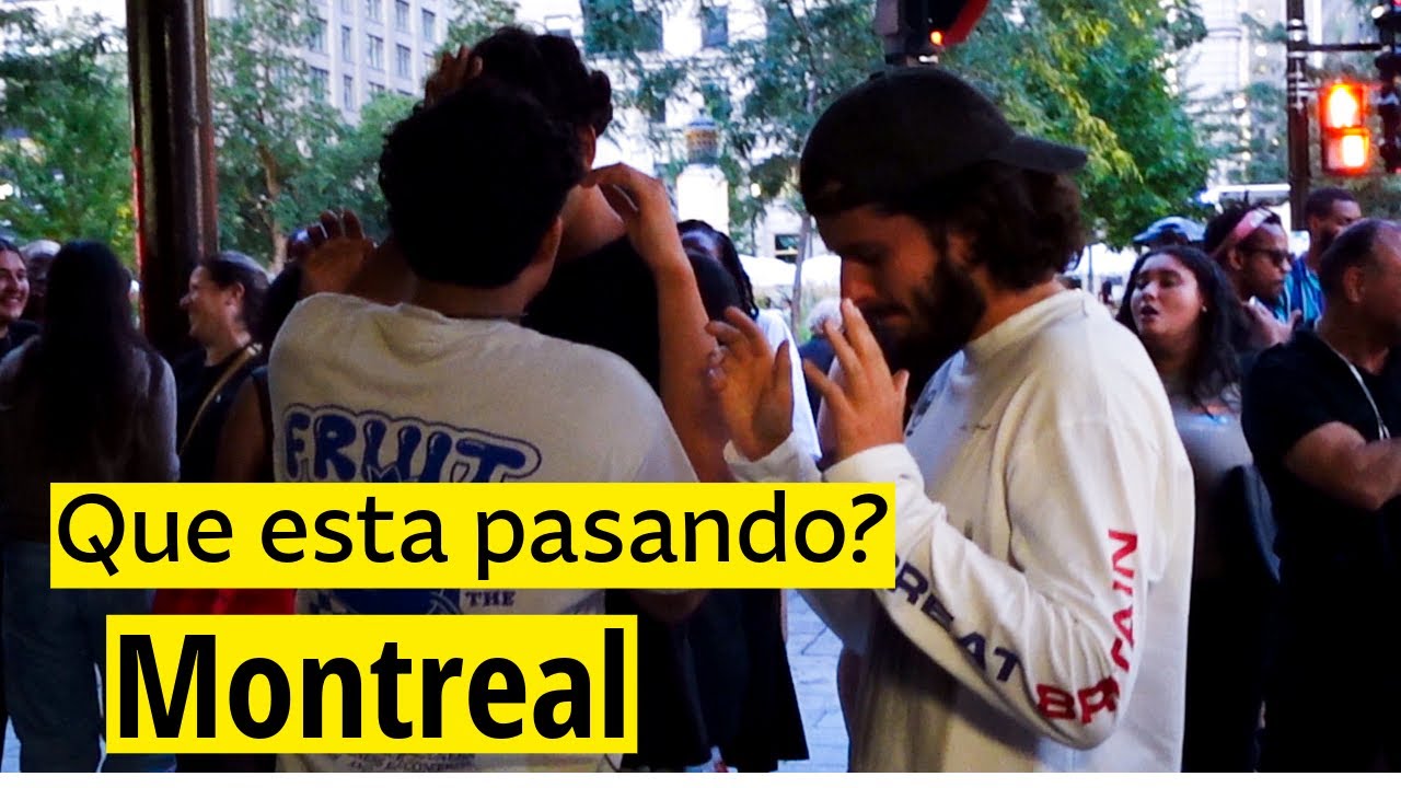 La palabra de Dios en las calles de Montreal – Oración y canto