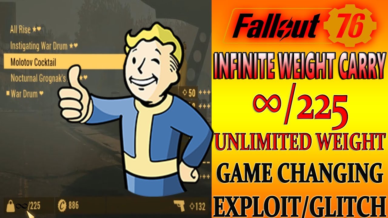 UNLIMITED WEIGHT CARRY GLITCH (PC/XBOX/PS4) | FALLOUT 76 | NO MORE OVERWEIGHT | LOOT EVERYTHING