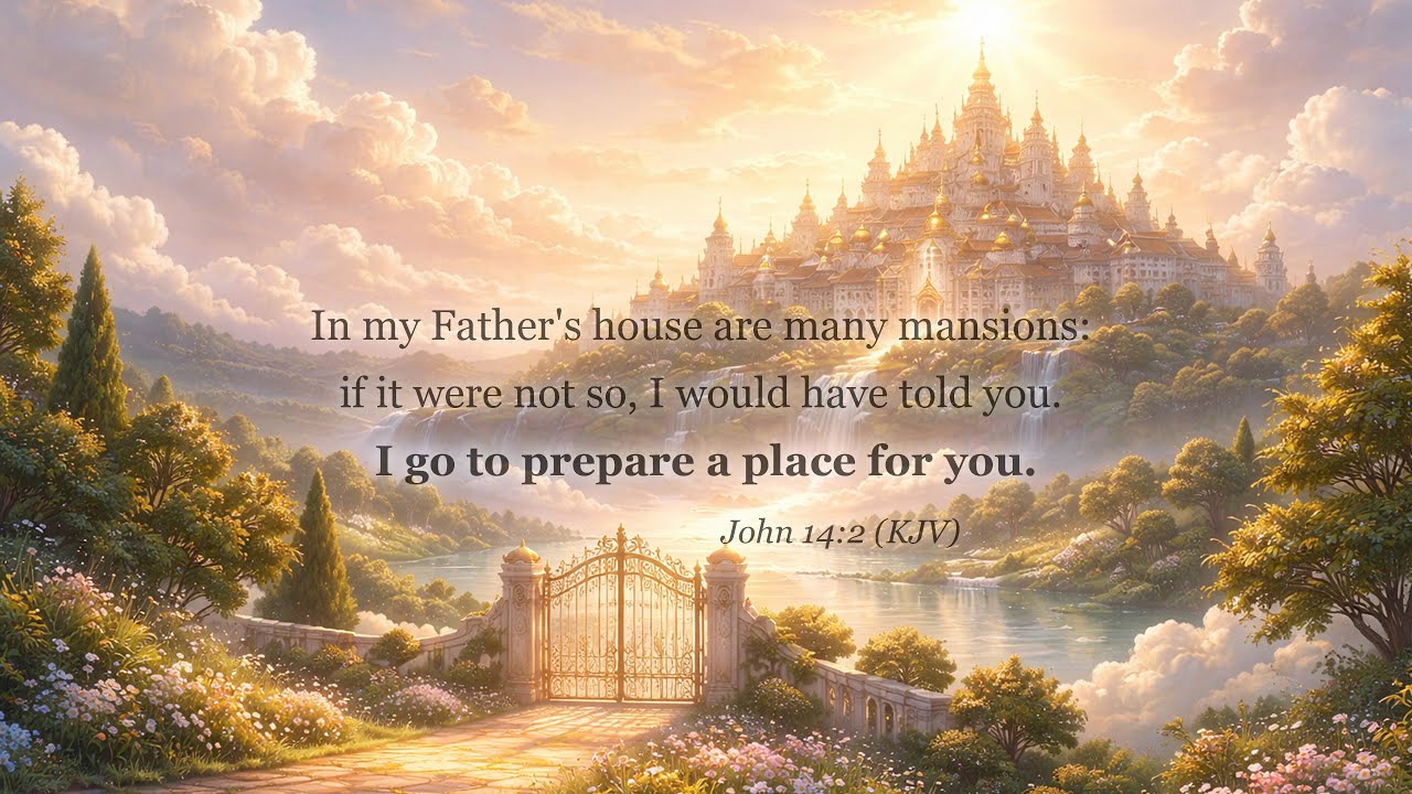 In My Father’s House Are Many Mansions | John 14:2 (KJV) | Quiet Scripture for Rest & Hope