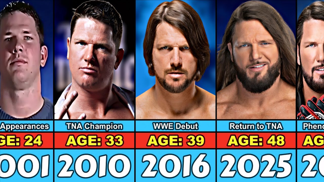 AJ Styles Transformation From 8 to 48 Year Old