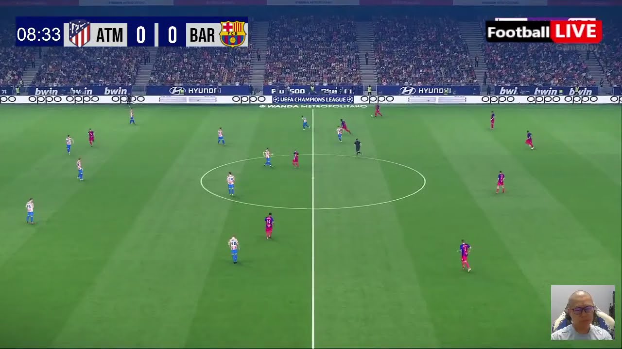 ATLETICO MADRID vs BARCELONA - UEFA Champions League 2026 | Match Today | Simulation PES
