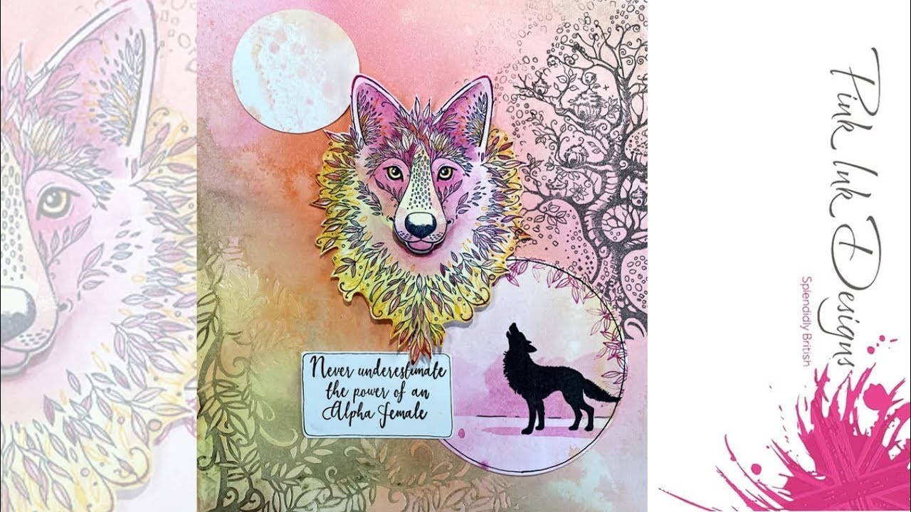 Pink Ink designs on Create and Craft Live Demonstration of Lupin stamp set