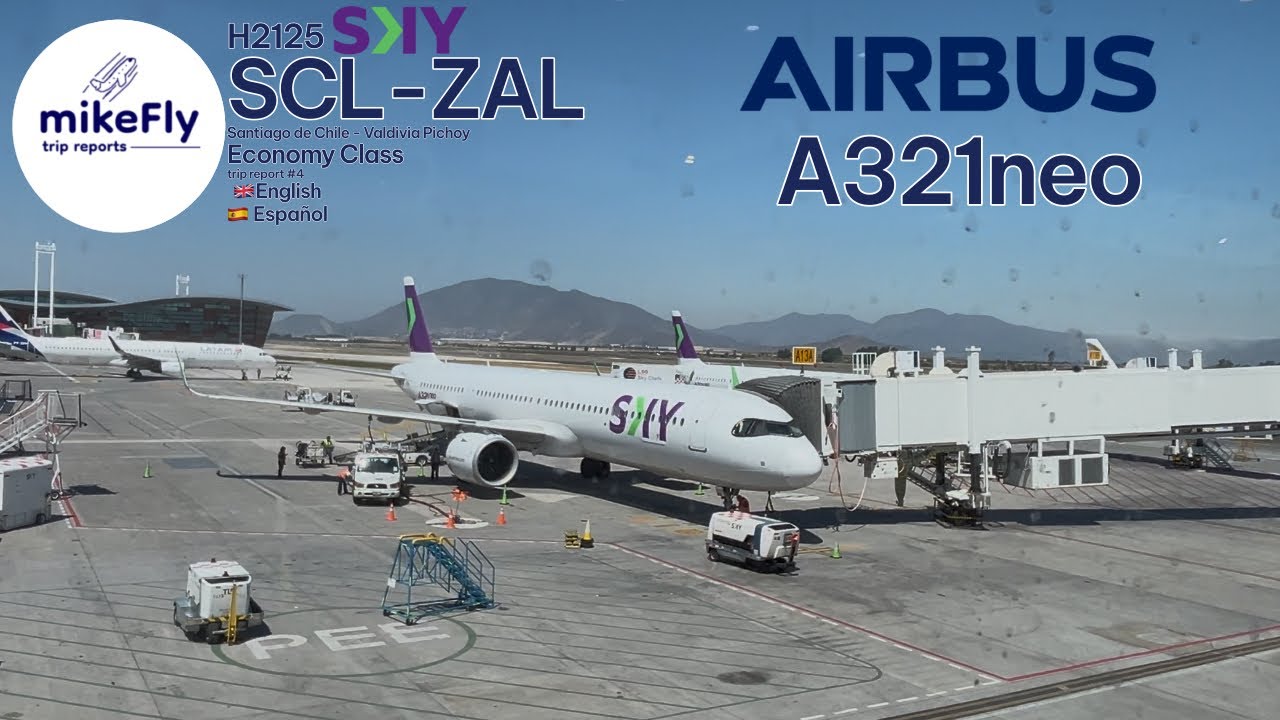 Trip Report #4 | Español & English | SKY Airline A321neo Santiago de Chile - Valdivia H2125 ECONOMY