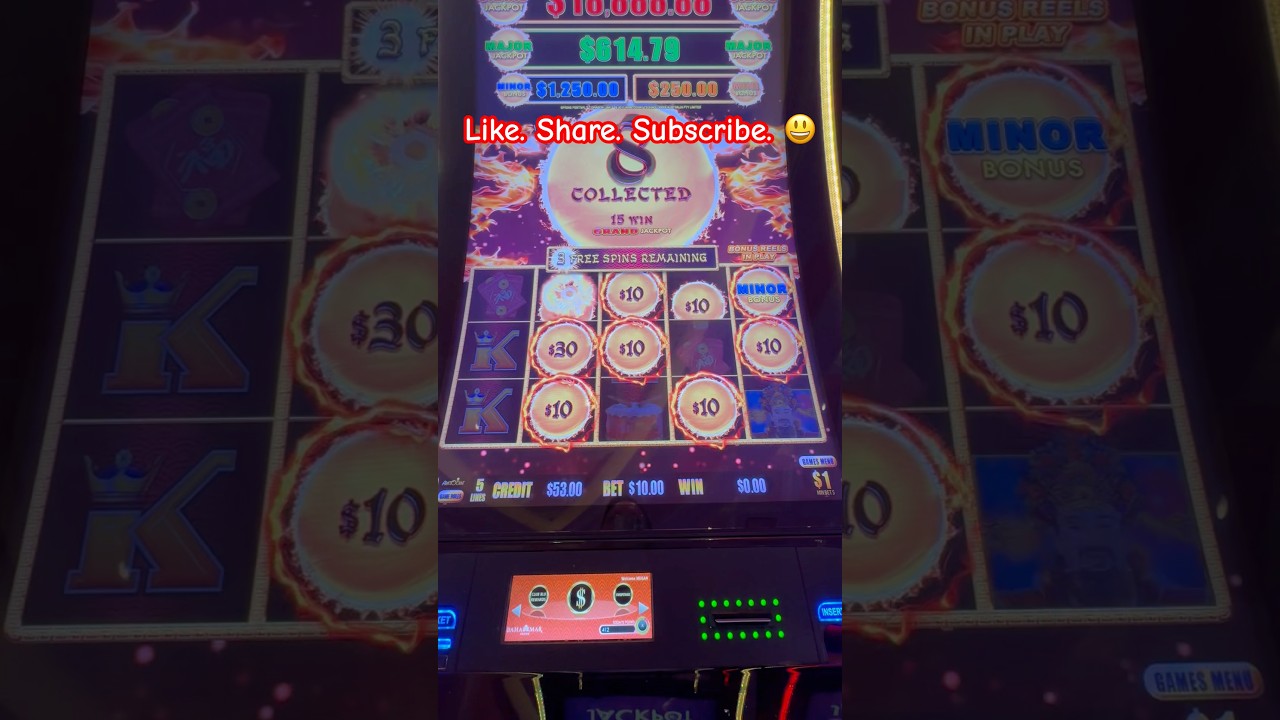 🤩MINOR BONUS STARTS BIG PAYOUT ON $10 BET #casino #slots #gambling #highlimit #slotmachines #bonus