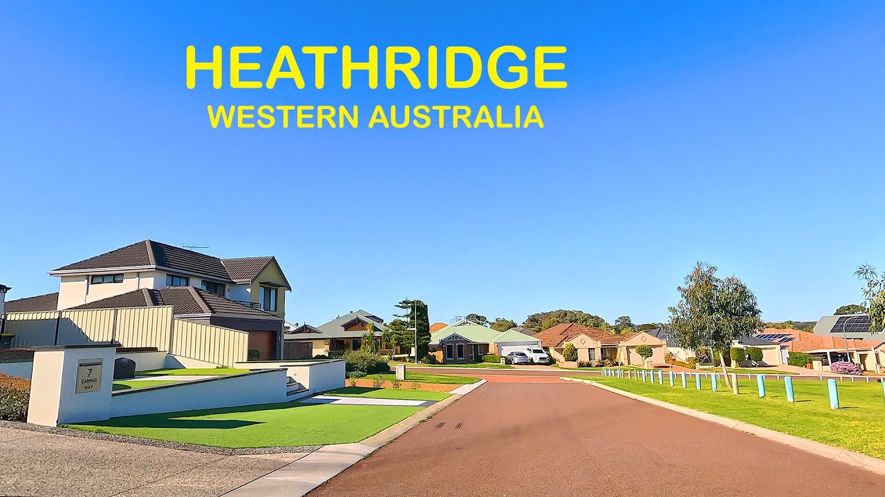 HEATHRIDGE, suburban Perth, Western Australia (Driving Tour 4K)