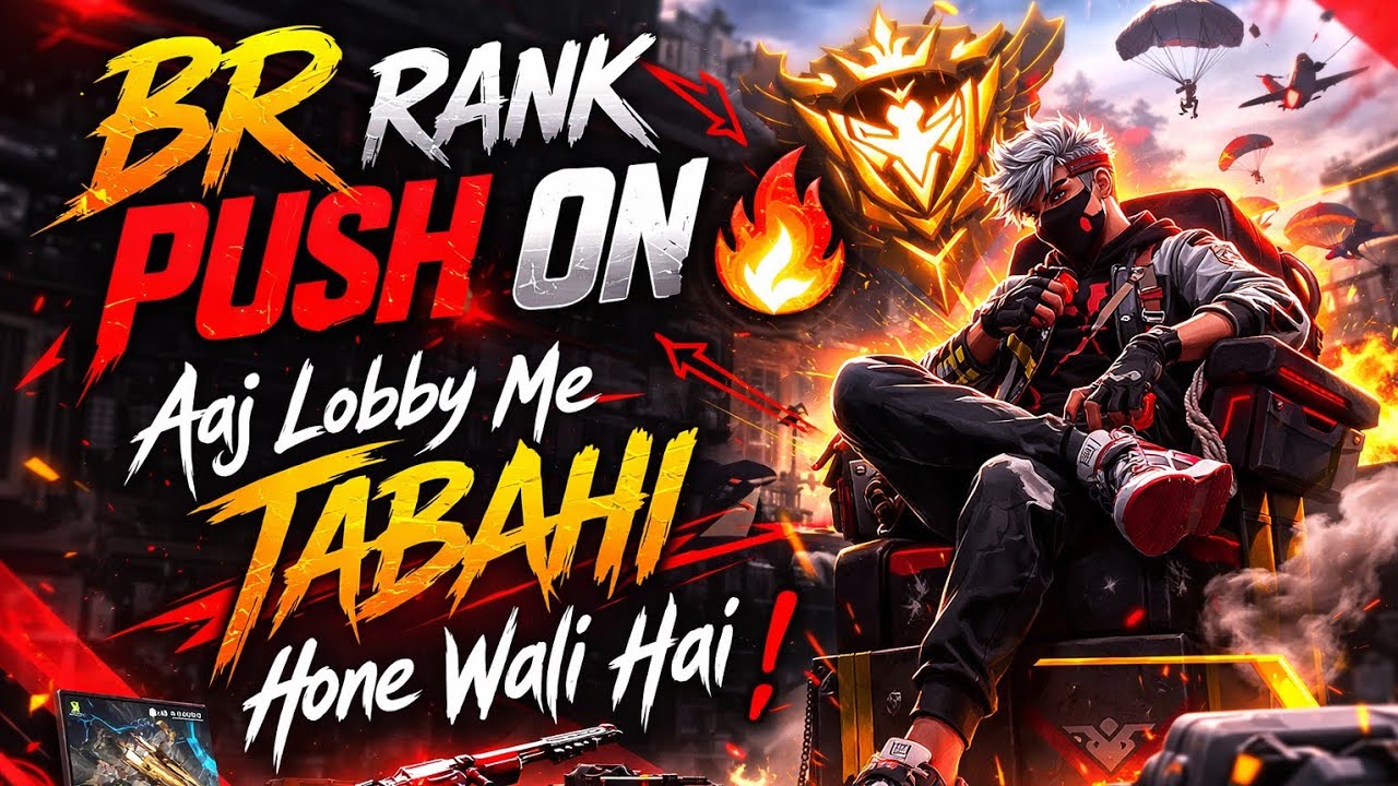 “BR Rank Push On 🔥Aaj lobby me tabahi hone wali hai!”#NAIDULIVE6