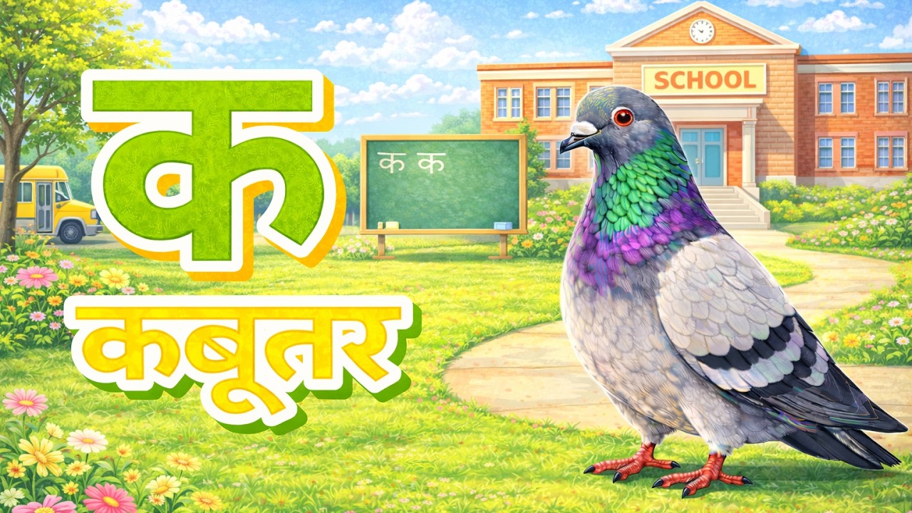 क से कबूतर 🐦 | अ से अनार आ से आम | बच्चों का नया हिंदी गीत 2026 | Learn Fast