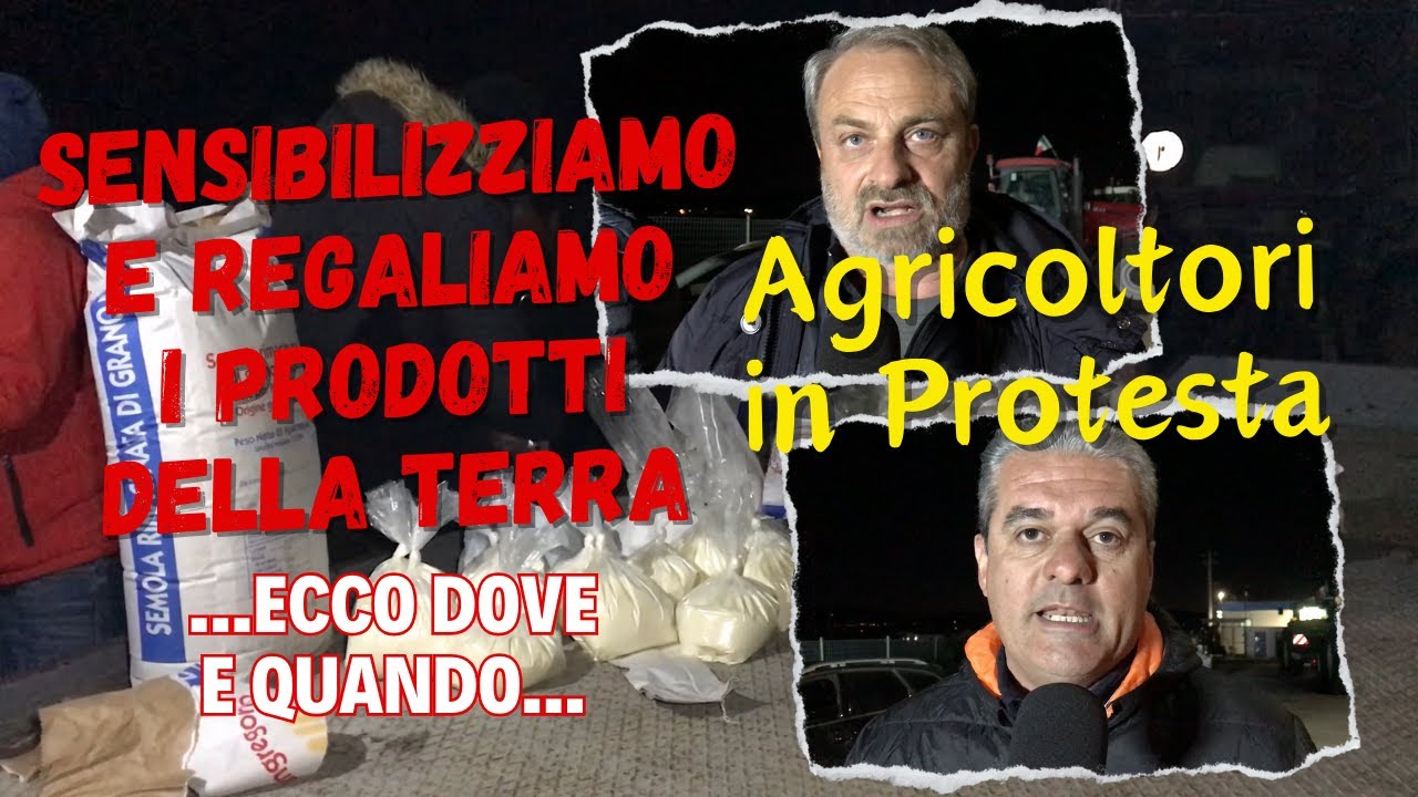 In Piazza Matteotti con in Trattori per Sensibilizzare e Regalare i Prodotti della Terra