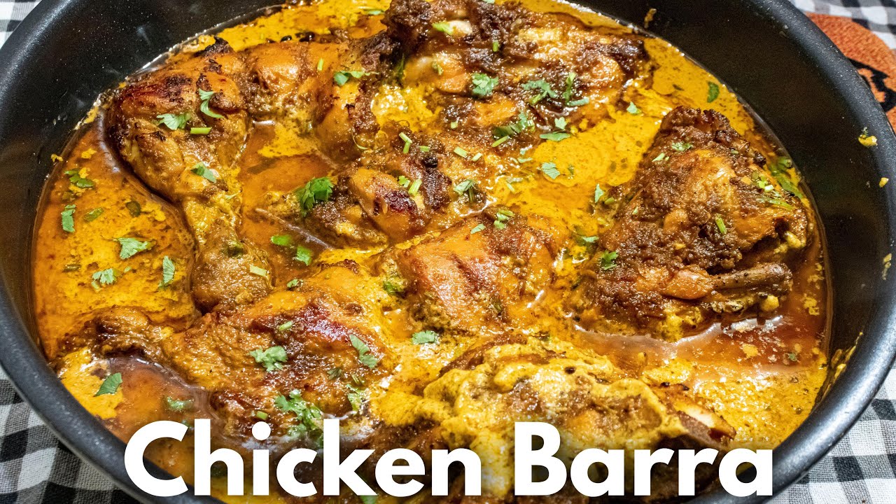 Chicken BARRA 🍗 Delicious Silky Smooth Gravy / Restaurant se ziyada tasty  Perfect Chicken Dinner