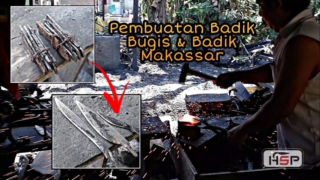 Proses Pembuatan Badik Bugis Dan Badik Makassar Berpamor Indah Pesanan Penonton - Wisata Pusaka